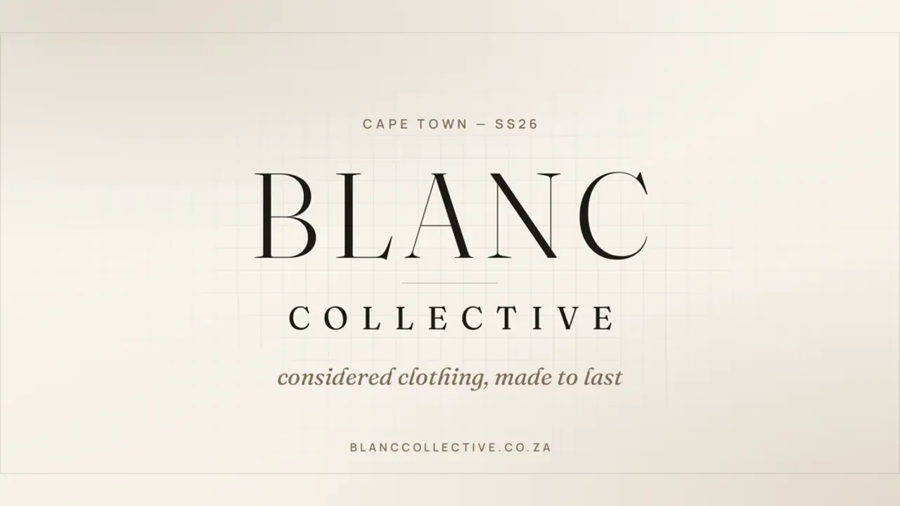 Blanc Collective — Considered ready-to-wear, cut in Cape Town.